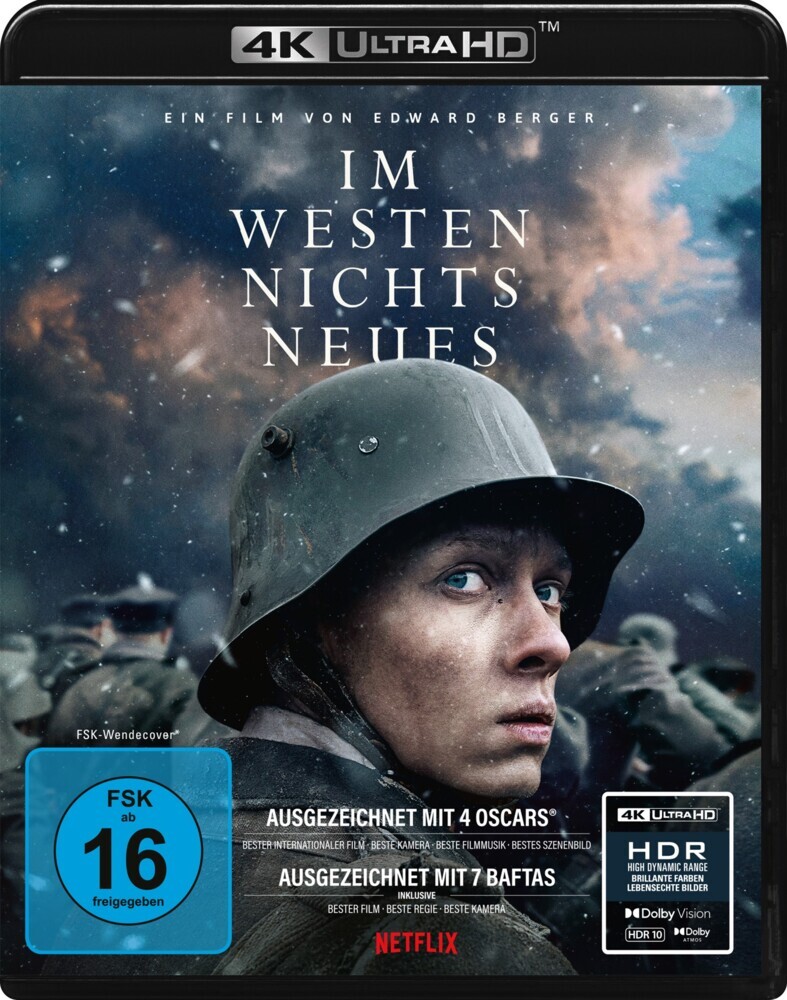 Produktbild: Im Westen nichts Neues (2022) (UHD-Blu-ray) | Edward Berger, Lesley Paterson, Ian Stokell, Erich Maria Remarque