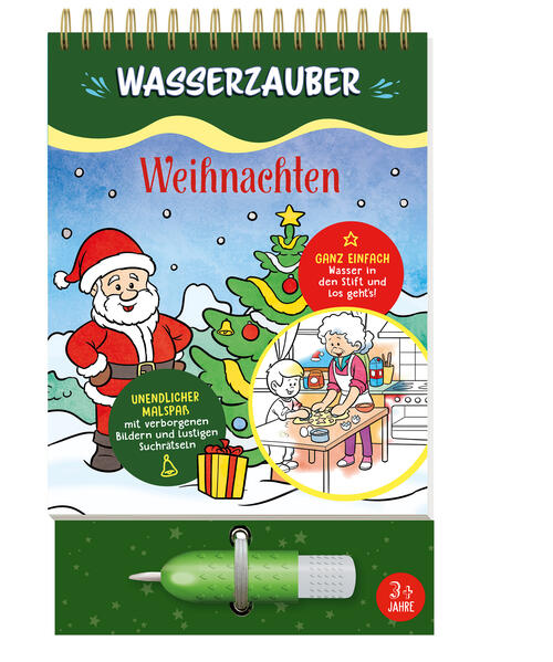 Produktbild: Weihnachten Wasserzauber Malbuch