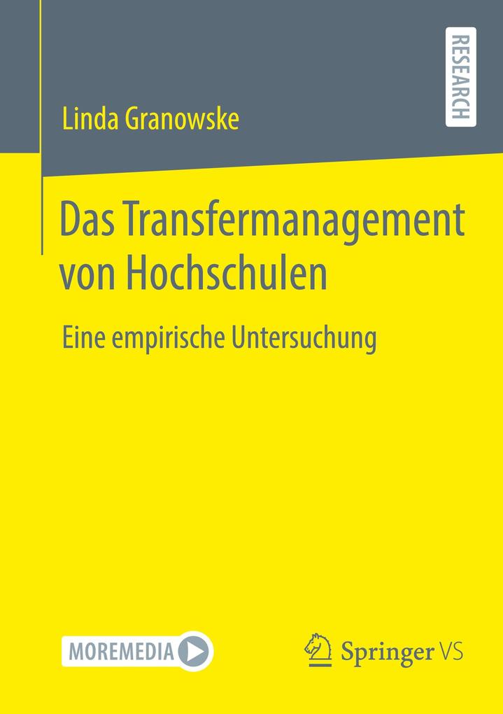 Produktbild: Das Transfermanagement von Hochschulen | Linda Granowske