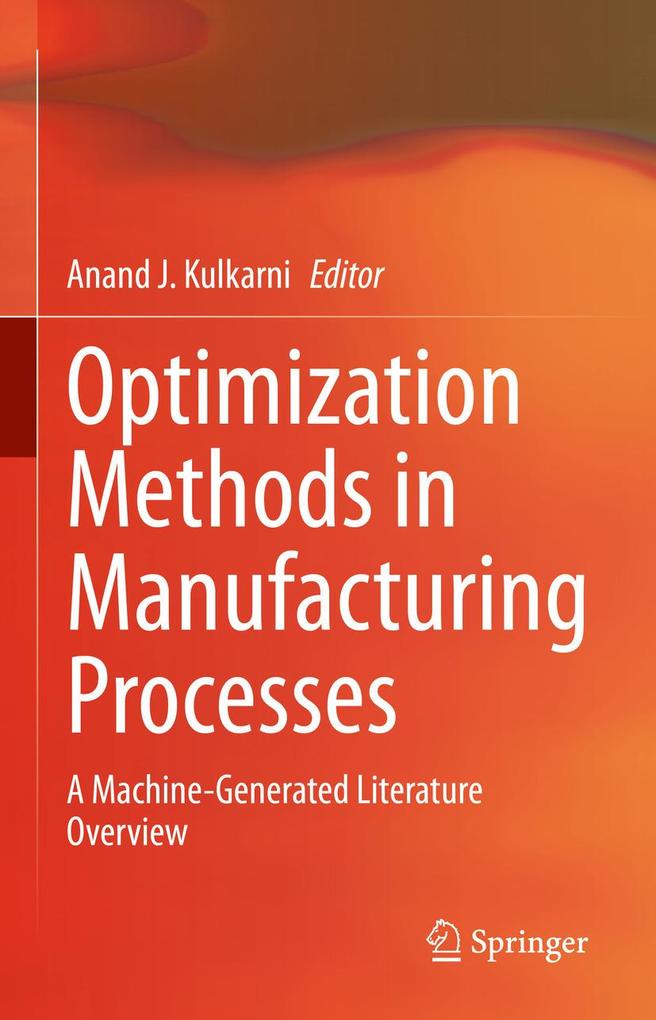 Produktbild: Optimization Methods in Manufacturing Processes