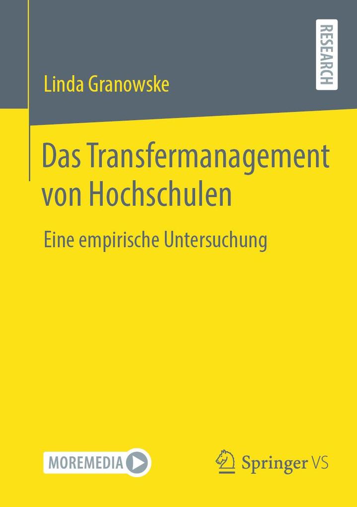 Produktbild: Das Transfermanagement von Hochschulen | Linda Granowske