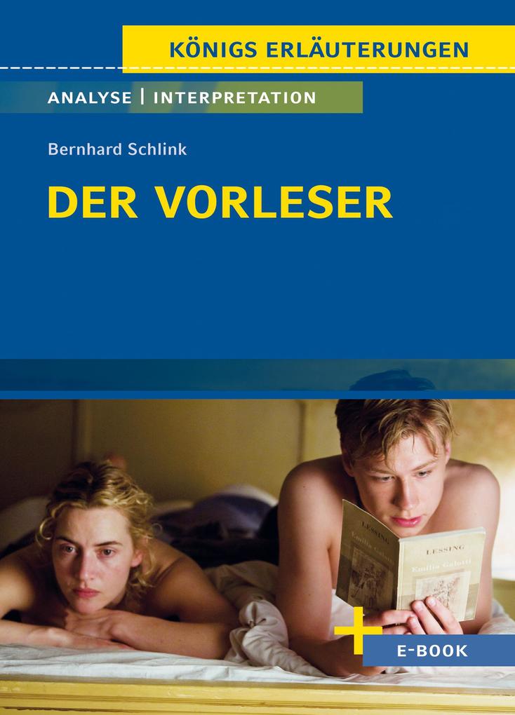 Produktbild: Der Vorleser von Bernhard Schlink - Textanalyse und Interpretation | Bernhard Schlink, Magret Möckel