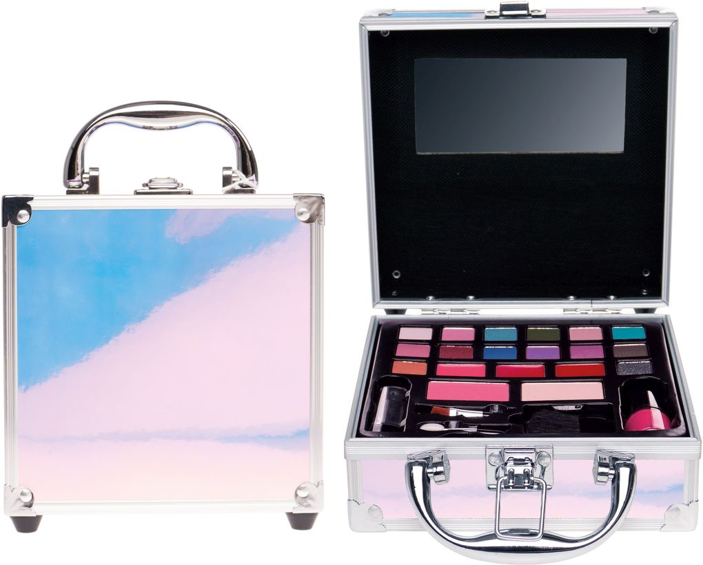 Produktbild: Kosmetikkoffer silber holografisch mini