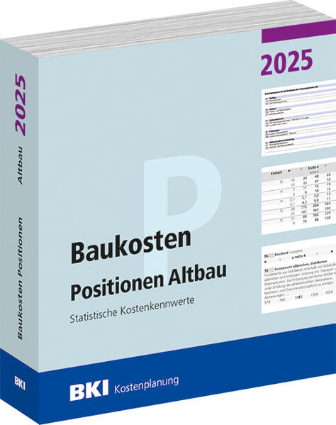 Produktbild: BKI Baukosten Positionen Altbau 2025