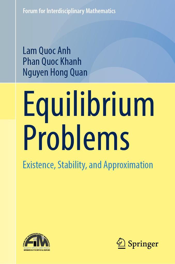 Produktbild: Equilibrium Problems | Lam Quoc Anh, Phan Quoc Khanh, Nguyen Hong Quan