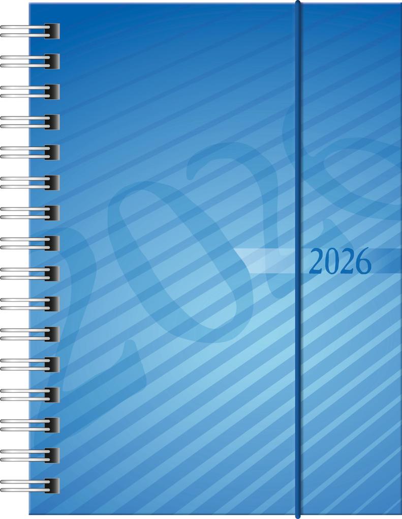 Produktbild: rido/idé 7013102306 | Taschenkalender Mod. perfect/Technik I 2026 | A6, Kunststoff, blau
