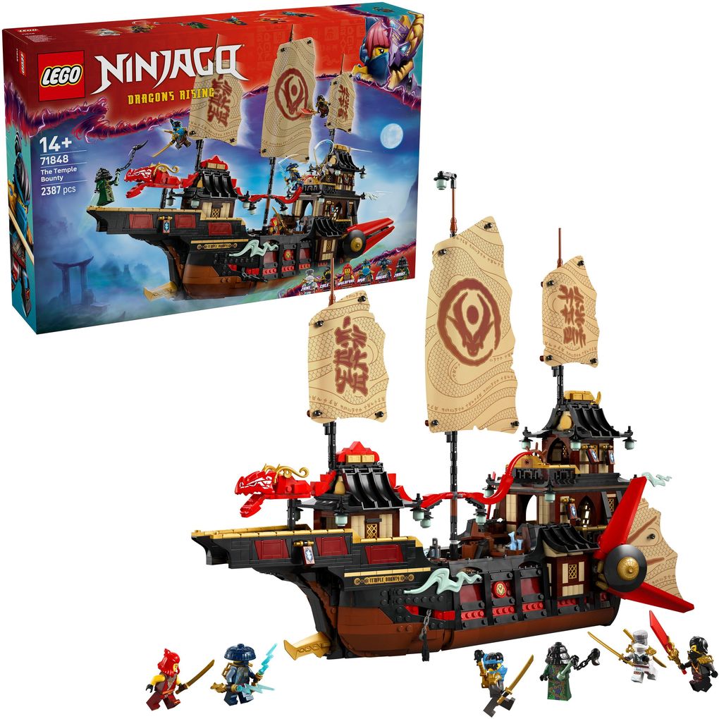 Produktbild: LEGO® NINJAGO® 71848 Der Tempel-Flugsegler