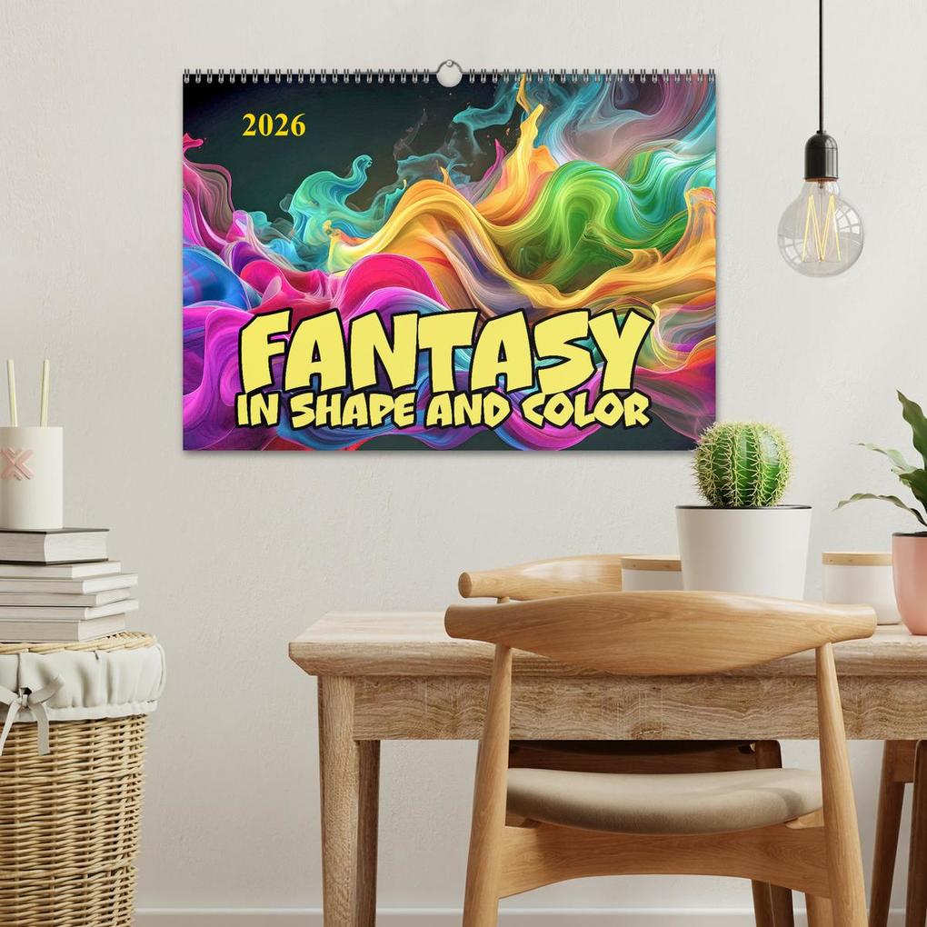 Weitere Ansicht: Fantasy in shape and color (Wall Calendar 2026 DIN A3 landscape), CALVENDO 12 Month Wall Calendar | Calvendo, Werner Braun