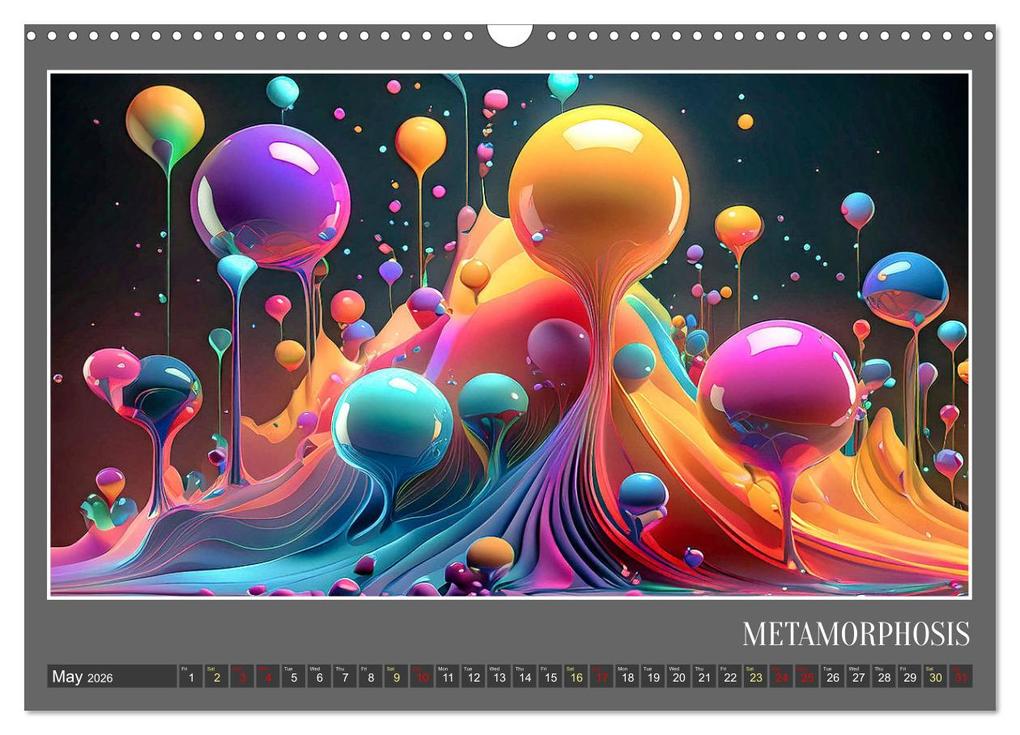 Weitere Ansicht: Fantasy in shape and color (Wall Calendar 2026 DIN A3 landscape), CALVENDO 12 Month Wall Calendar | Calvendo, Werner Braun