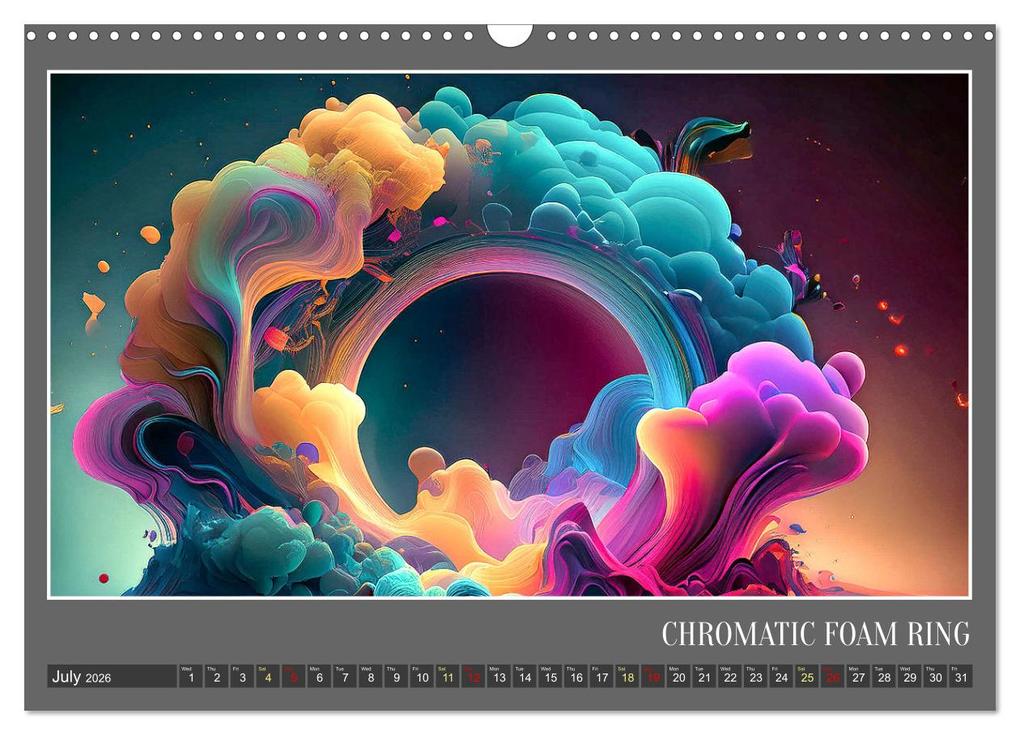 Weitere Ansicht: Fantasy in shape and color (Wall Calendar 2026 DIN A3 landscape), CALVENDO 12 Month Wall Calendar | Calvendo, Werner Braun