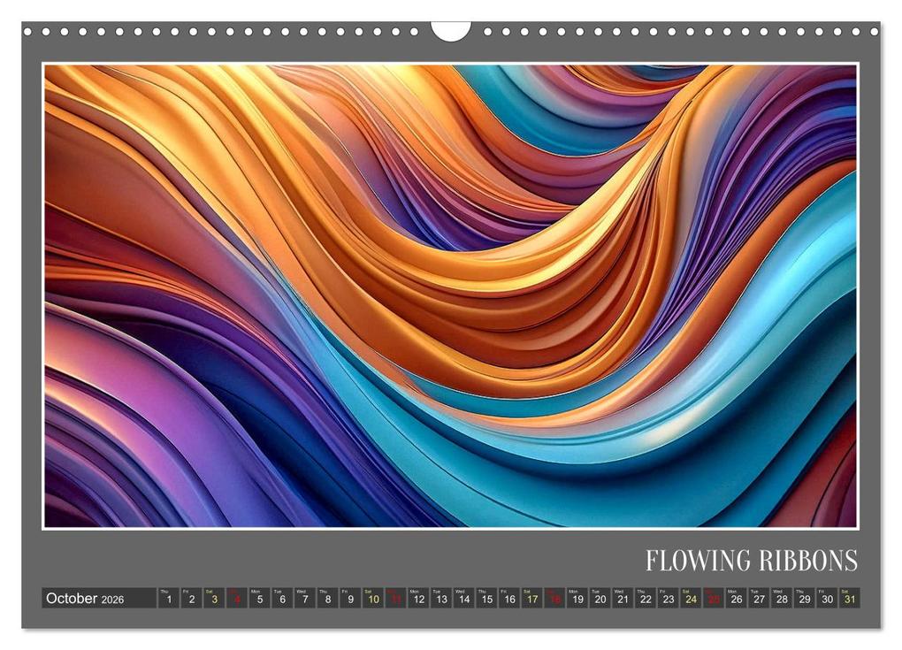 Weitere Ansicht: Fantasy in shape and color (Wall Calendar 2026 DIN A3 landscape), CALVENDO 12 Month Wall Calendar | Calvendo, Werner Braun
