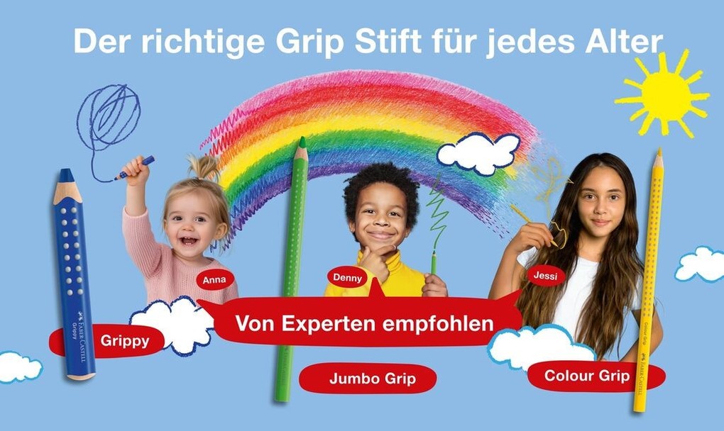 Weitere Ansicht: Faber-Castell Buntstifte Grippy 16er Set mit Spitzer