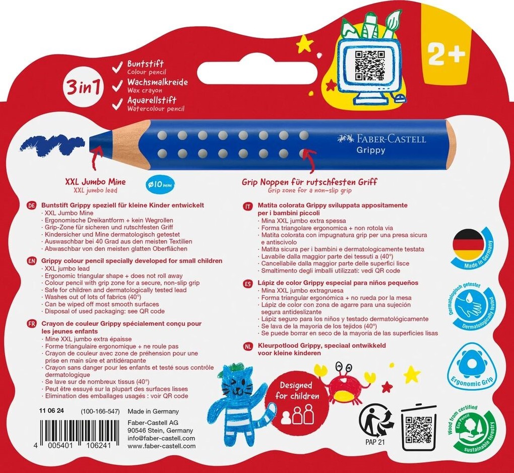 Weitere Ansicht: Faber-Castell Buntstifte Grippy 10er Set