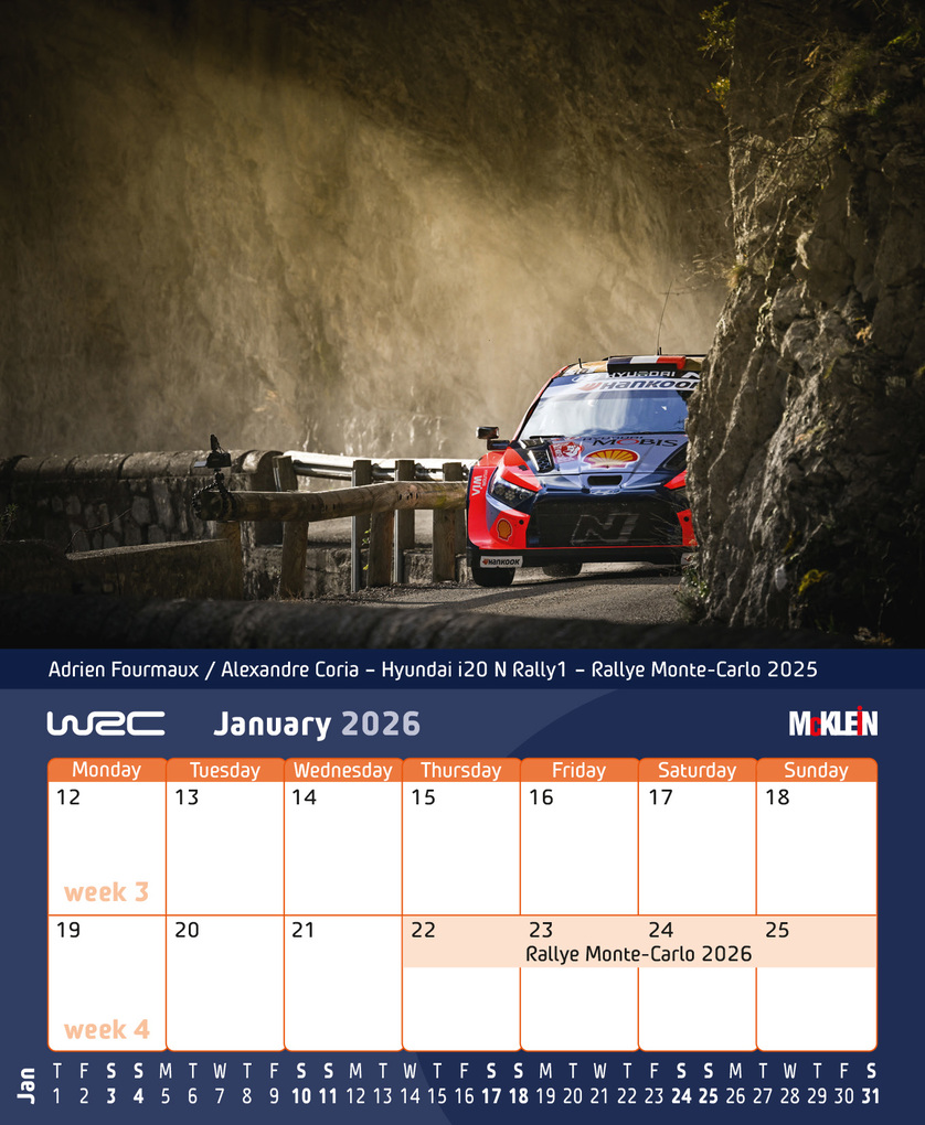 Weitere Ansicht: 2026 Desktop Rally Calendar