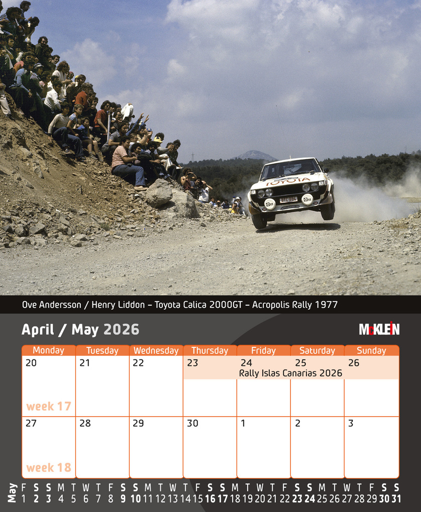 Weitere Ansicht: 2026 Desktop Rally Calendar