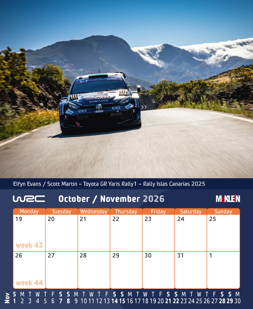 Weitere Ansicht: 2026 Desktop Rally Calendar