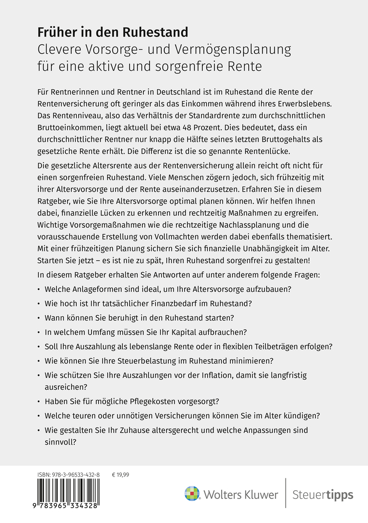 Weitere Ansicht: Früher in den Ruhestand | Werner Siepe