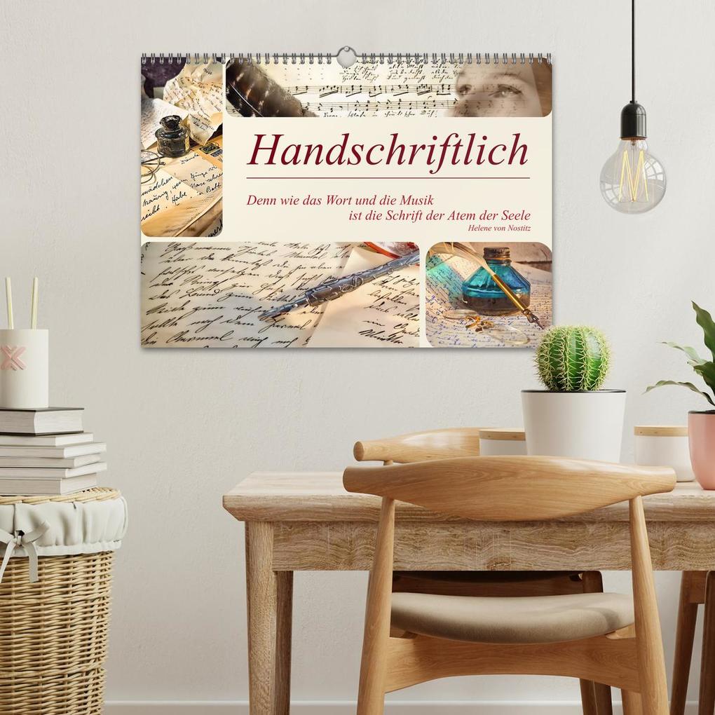 Weitere Ansicht: Handschriftlich (Wandkalender 2026 DIN A3 quer), CALVENDO Monatskalender | Eva Ola Feix, Calvendo