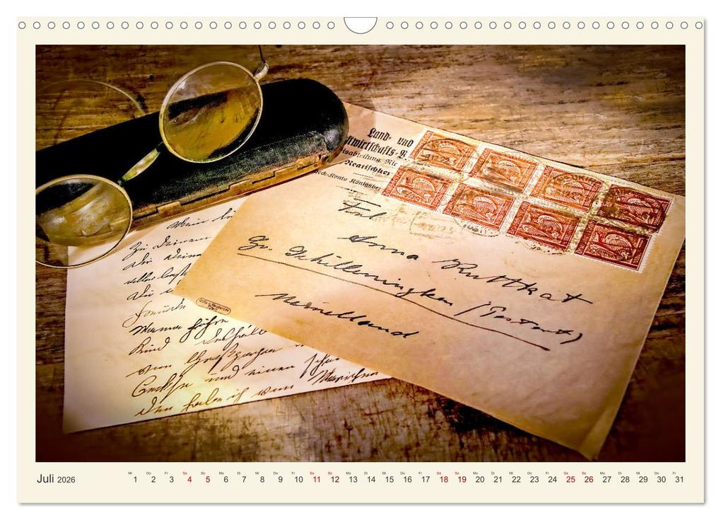 Weitere Ansicht: Handschriftlich (Wandkalender 2026 DIN A3 quer), CALVENDO Monatskalender | Eva Ola Feix, Calvendo