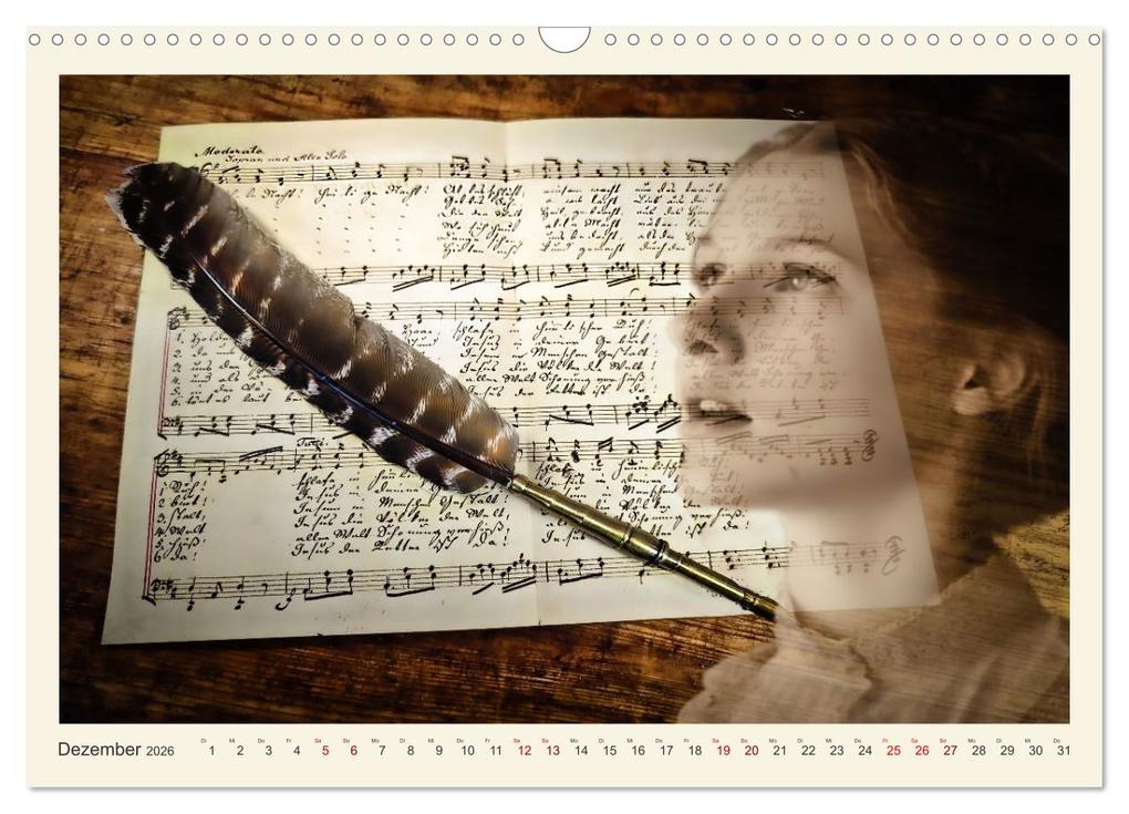 Weitere Ansicht: Handschriftlich (Wandkalender 2026 DIN A3 quer), CALVENDO Monatskalender | Eva Ola Feix, Calvendo