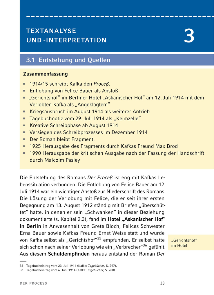 Weitere Ansicht: Der Process von Franz Kafka - Textanalyse und Interpretation | Franz Kafka