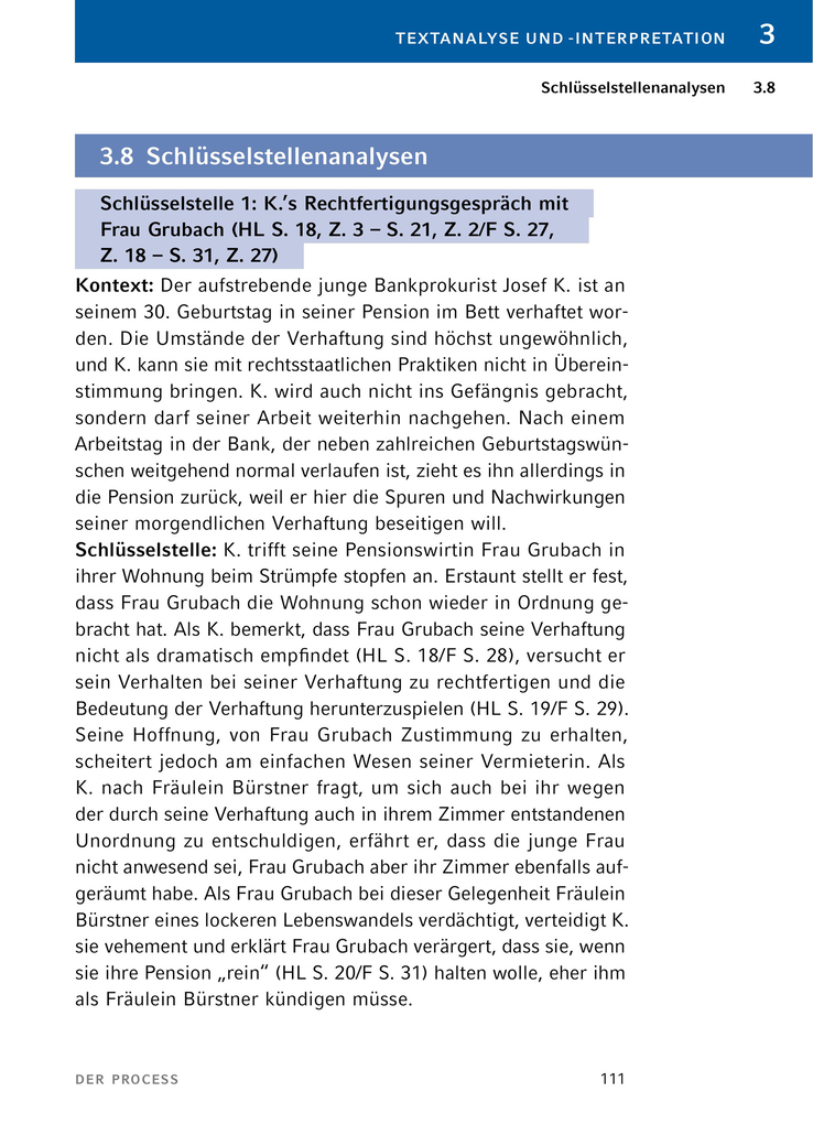 Weitere Ansicht: Der Process von Franz Kafka - Textanalyse und Interpretation | Franz Kafka