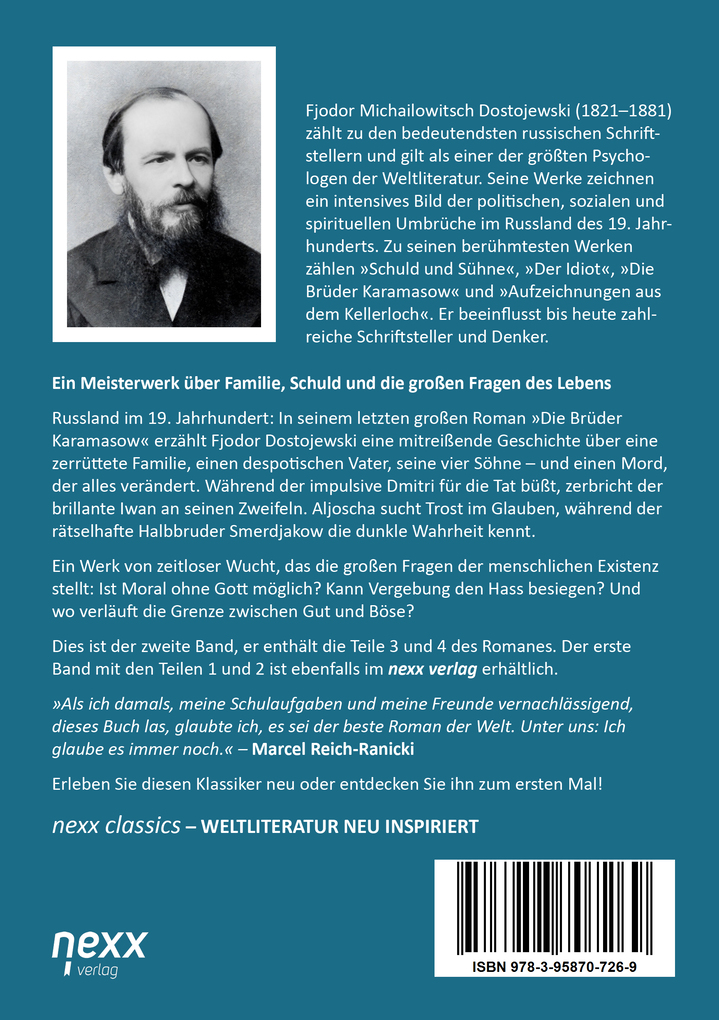 Weitere Ansicht: Die Brüder Karamasow | Fjodor Michailowitsch Dostojewski