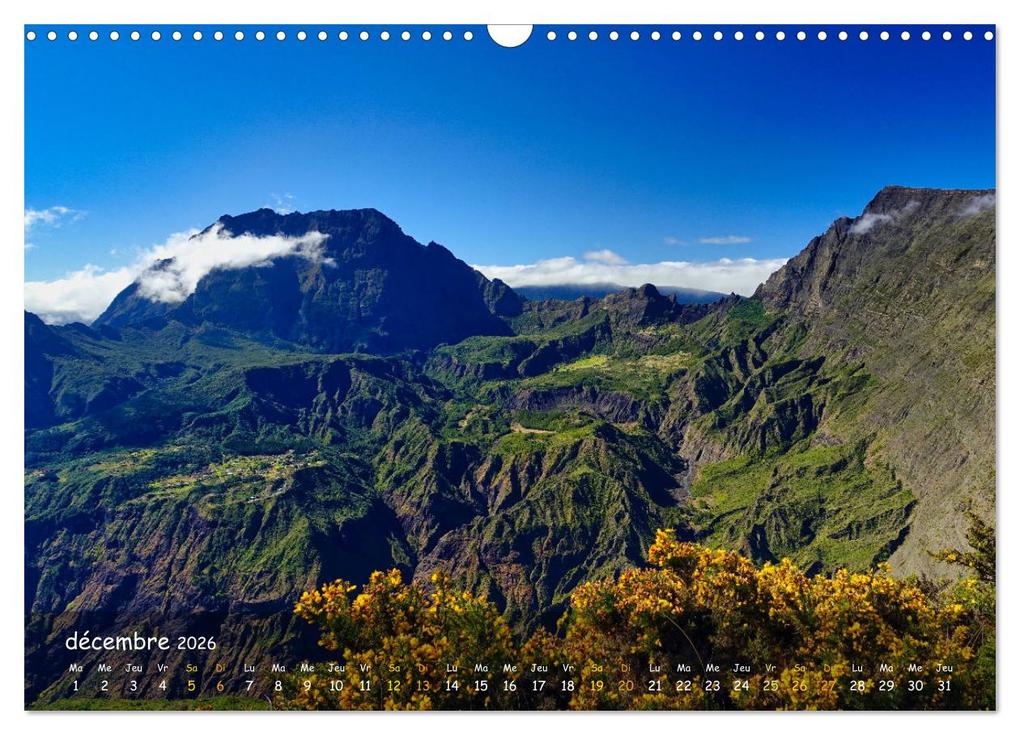Weitere Ansicht: La Rèunion - Côtes fantastiques et paysage montagneux (Calendrier mural 2026 DIN A3 vertical), CALVENDO calendrier mensuel | Calvendo, Thomas Leimeister