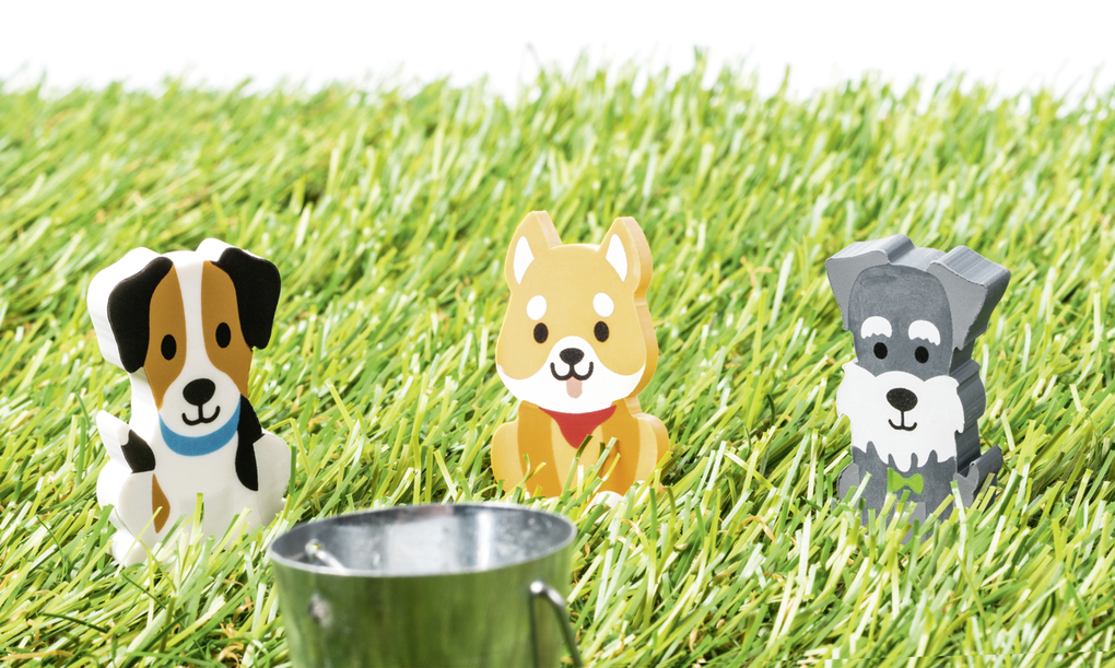 Weitere Ansicht: Display Radiergummi Hund 3er
