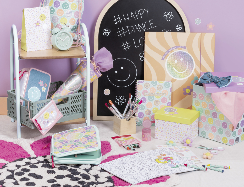 Weitere Ansicht: Sammelmappe A3 Karton Happy Hippie
