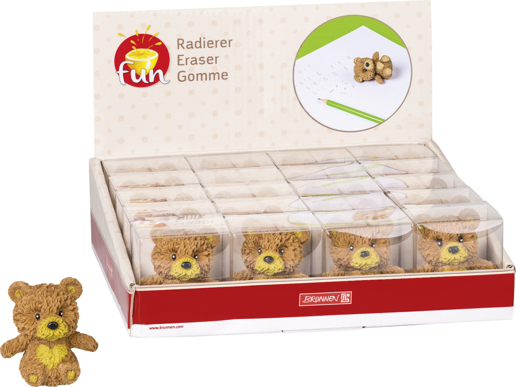 Weitere Ansicht: Display Radiergummi Bär