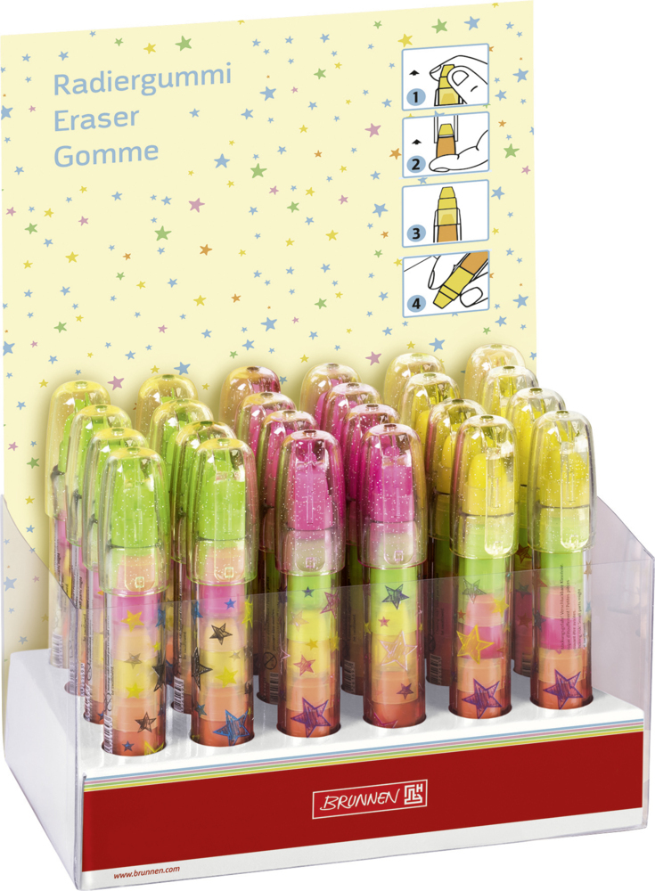 Weitere Ansicht: Display Radierstift sortiert