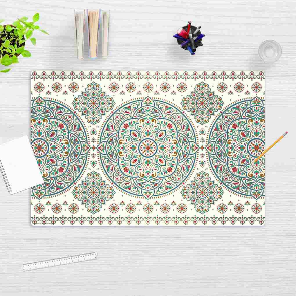 Weitere Ansicht: Cover-your-desk Schreibtischunterlage für Kinder und Erwachsene Orientalisches Muster, aus hochwertigem Vinyl, 60 x 40 cm
