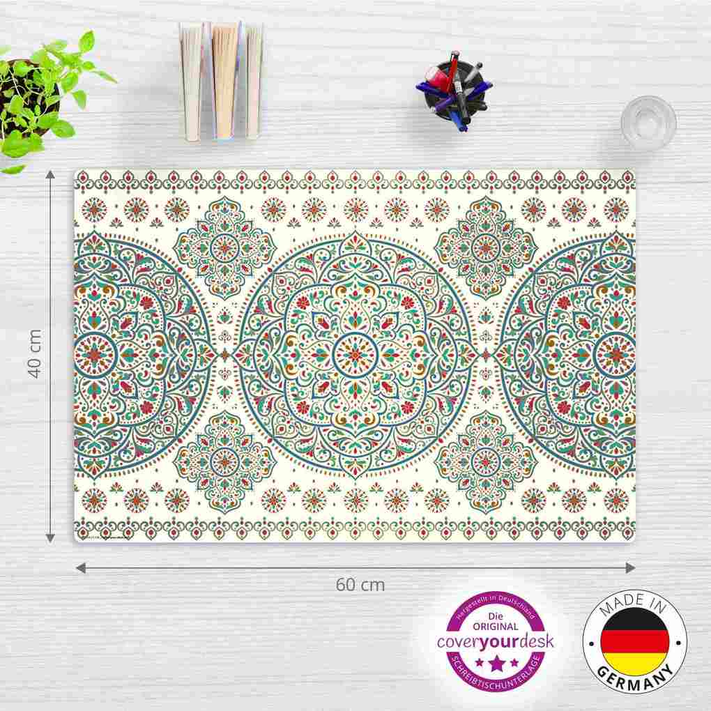 Weitere Ansicht: Cover-your-desk Schreibtischunterlage für Kinder und Erwachsene Orientalisches Muster, aus hochwertigem Vinyl, 60 x 40 cm