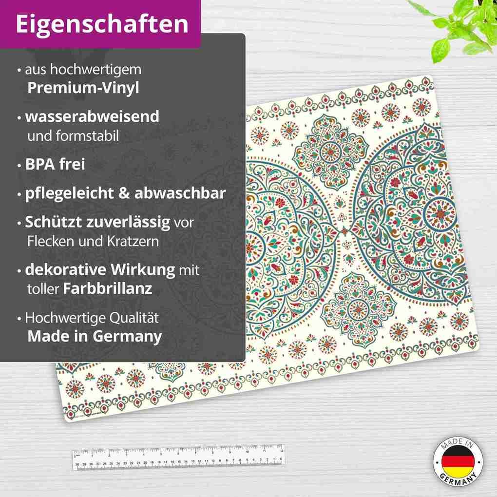 Weitere Ansicht: Cover-your-desk Schreibtischunterlage für Kinder und Erwachsene Orientalisches Muster, aus hochwertigem Vinyl, 60 x 40 cm
