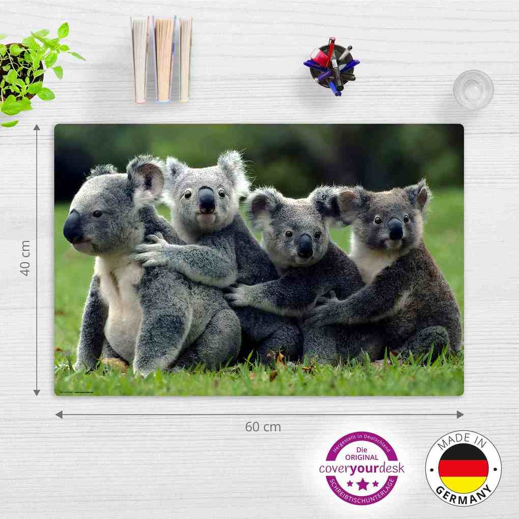 Weitere Ansicht: Cover-your-desk Schreibtischunterlage für Kinder Koala, aus hochwertigem Vinyl, 60 x 40 cm