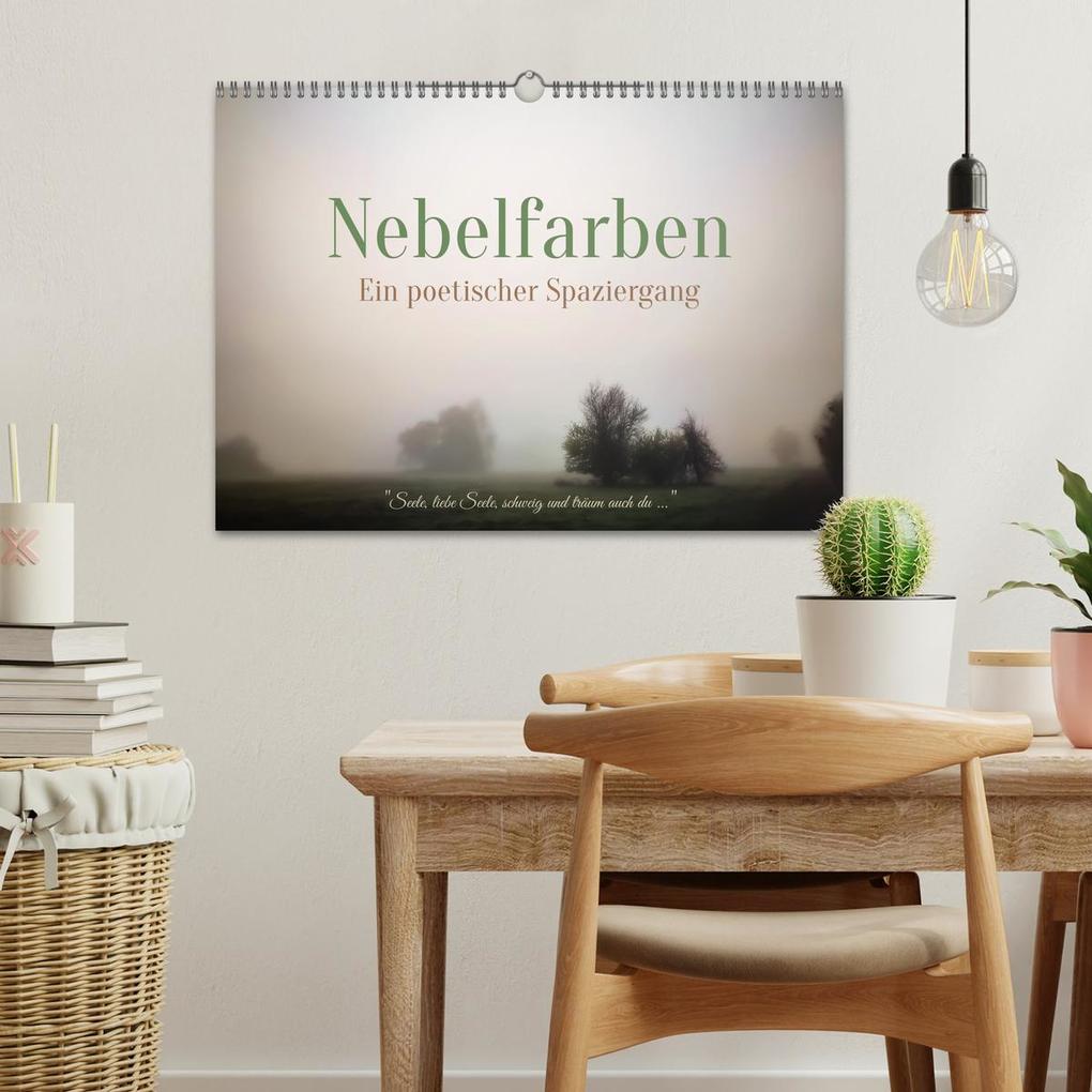 Weitere Ansicht: Nebelfarben. Ein poetischer Spaziergang (Wandkalender 2026 DIN A3 quer), CALVENDO Monatskalender | Calvendo