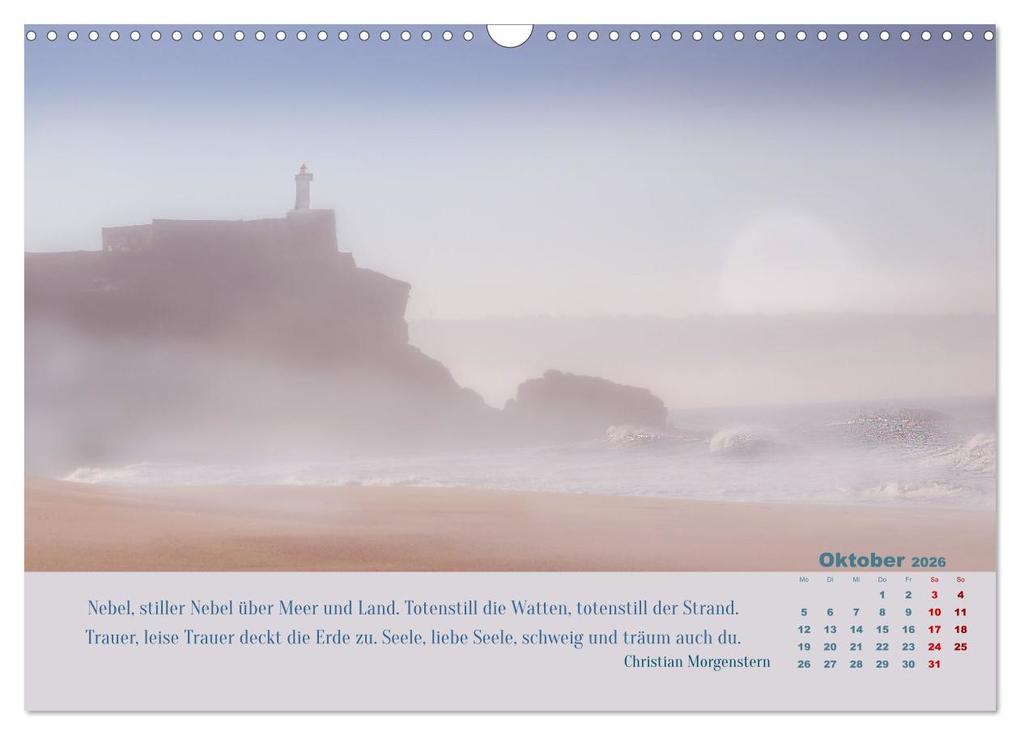 Weitere Ansicht: Nebelfarben. Ein poetischer Spaziergang (Wandkalender 2026 DIN A3 quer), CALVENDO Monatskalender | Calvendo