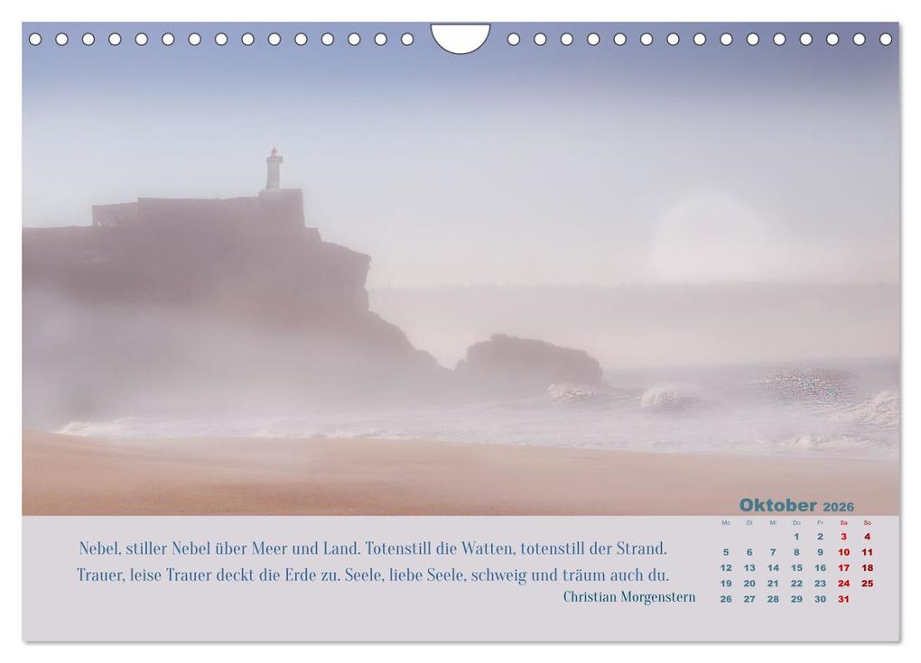 Weitere Ansicht: Nebelfarben. Ein poetischer Spaziergang (Wandkalender 2026 DIN A4 quer), CALVENDO Monatskalender | Calvendo