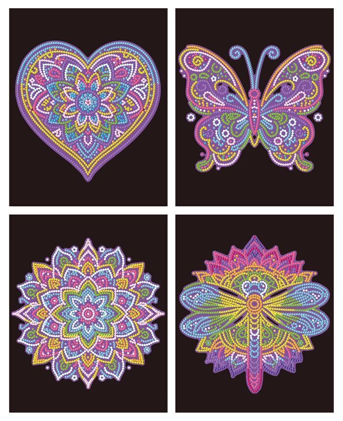 Weitere Ansicht: Dotzies - Diamond Painting Neon Mandalas