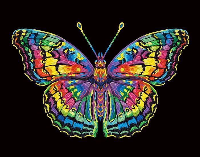Weitere Ansicht: DIAMOND DOTZ - Diamond Painting Neon Schmetterling