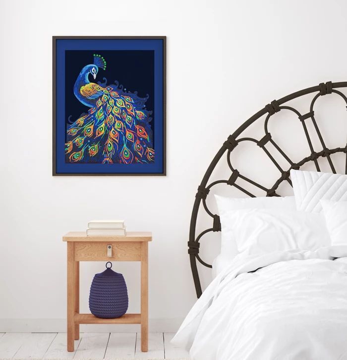 Weitere Ansicht: DIAMOND DOTZ - Diamond Painting Neon Pfau
