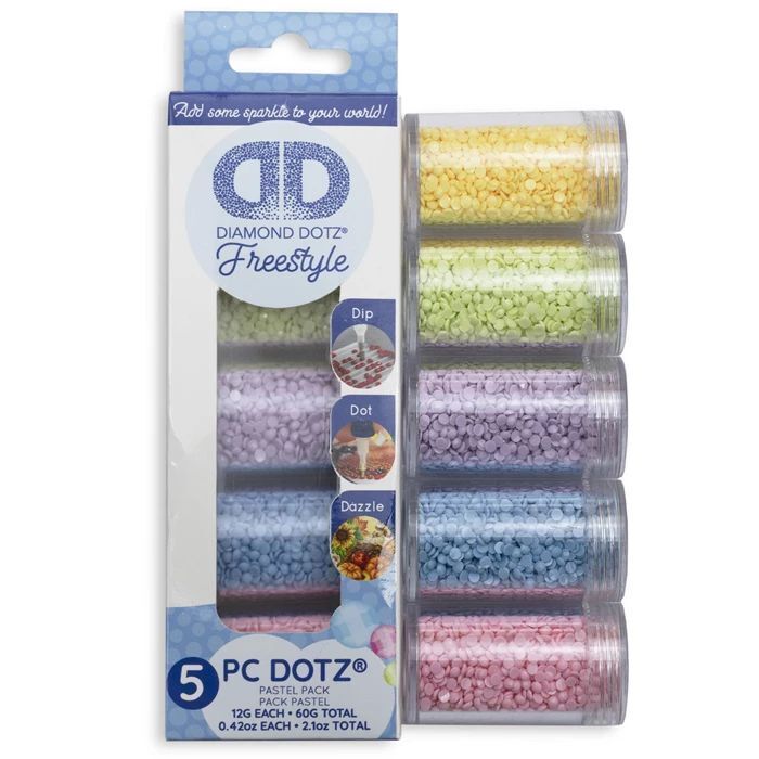 Weitere Ansicht: DIAMOND DOTZ - Diamond Painting 5 Pastellfarben