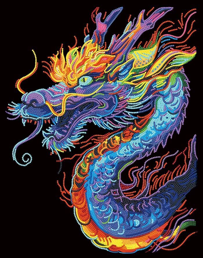 Weitere Ansicht: DIAMOND DOTZ - Diamond Painting Neon Drache