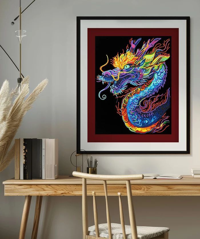 Weitere Ansicht: DIAMOND DOTZ - Diamond Painting Neon Drache