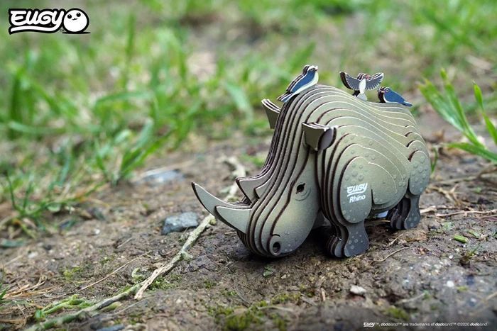 Weitere Ansicht: Eugy - 3D Bastelset Nashorn