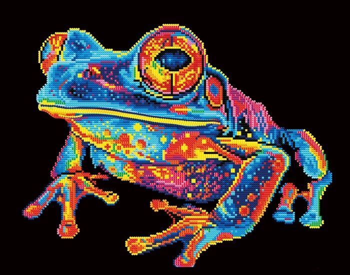 Weitere Ansicht: DIAMOND DOTZ - Diamond Painting Neon Baumfrosch