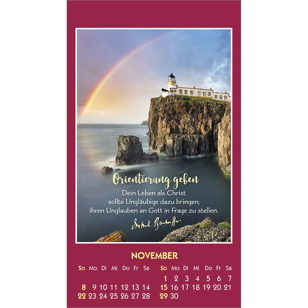 Weitere Ansicht: Gott ist bei dir 2026 | Dietrich Bonhoeffer