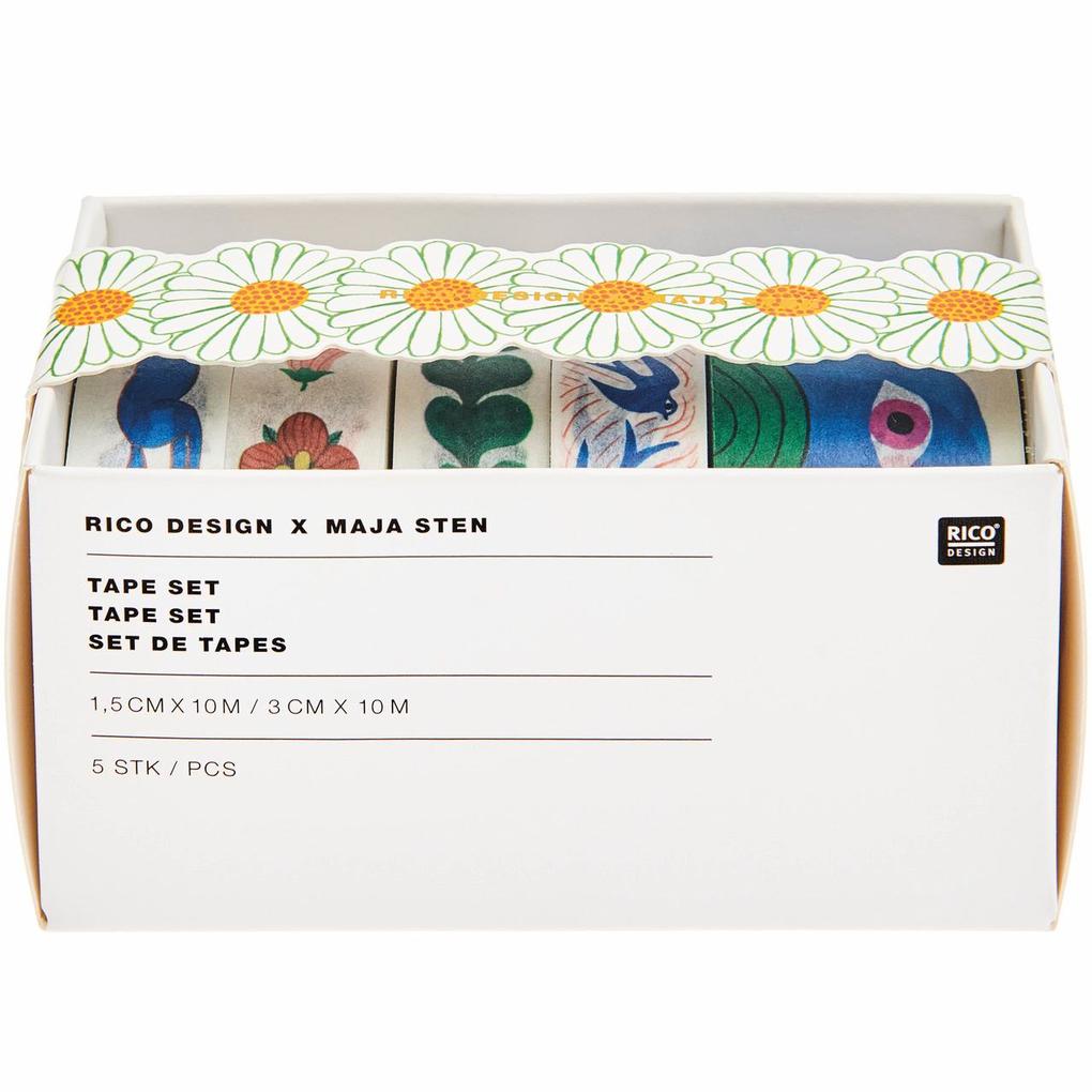 Weitere Ansicht: Tape Set Midsommar Magic FSC MIX, 5 Stk, 4x 1,5cm x 10m, 1x 3 cm x 10m