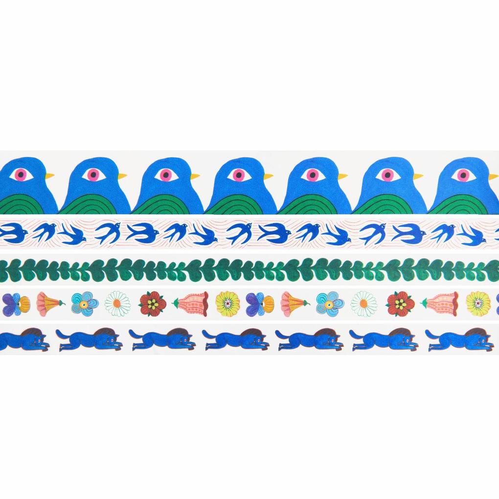 Weitere Ansicht: Tape Set Midsommar Magic FSC MIX, 5 Stk, 4x 1,5cm x 10m, 1x 3 cm x 10m